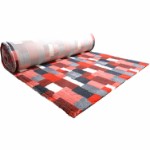 Companion tæppe med patchwork 100x75 cm