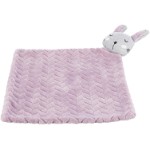 Junior blanket with rabbit