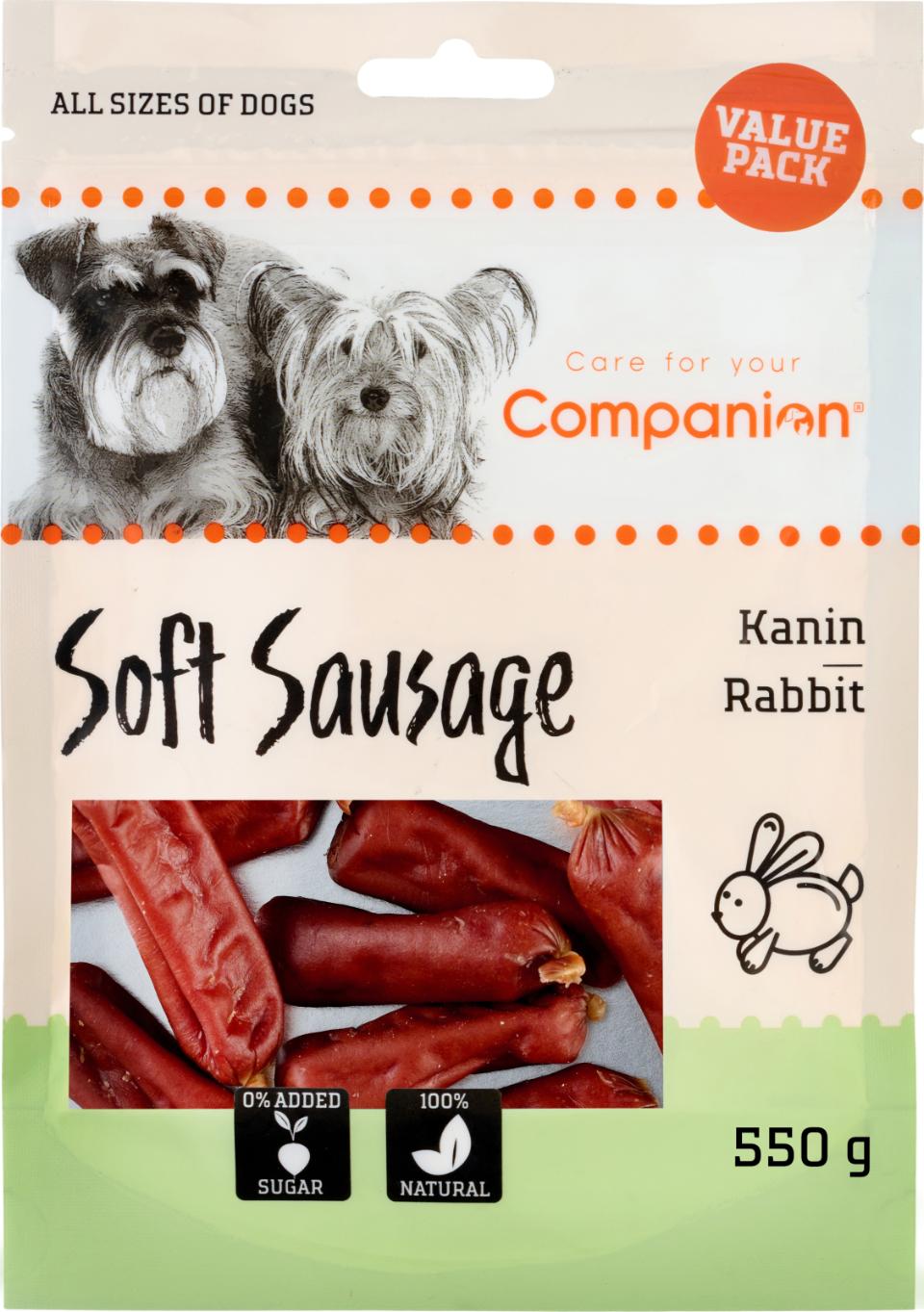 Companion Soft Sausage (kanin) - Value pack