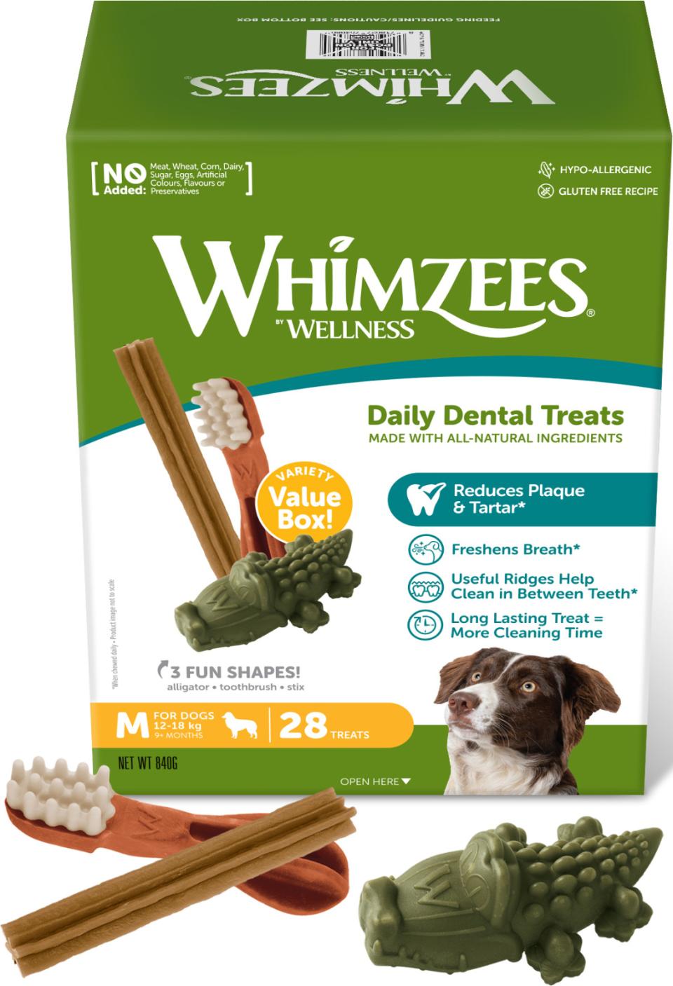 Whimzees Variety M til mellemstore hunde