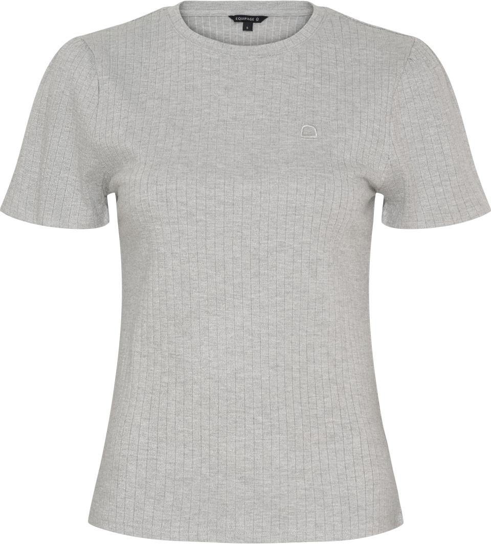 Equipage Alexa kortermet T-skjorte med glimmer