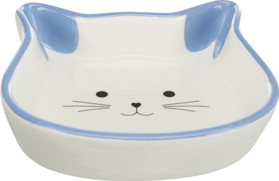 Trixie keramisk skål, katteansigt