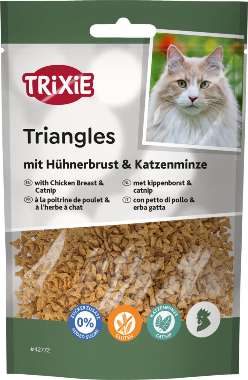 Trixie Triangles med kyllingebryst og katteurt