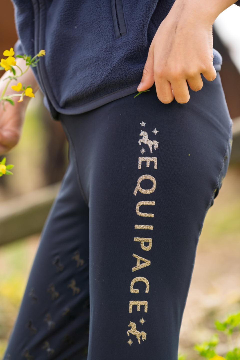 Equipage Maggie ridtights med fullt grepp för barn