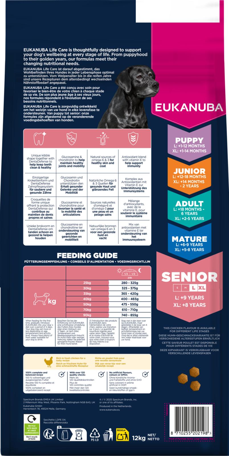 EUKANUBA Senior Large Breed Chicken