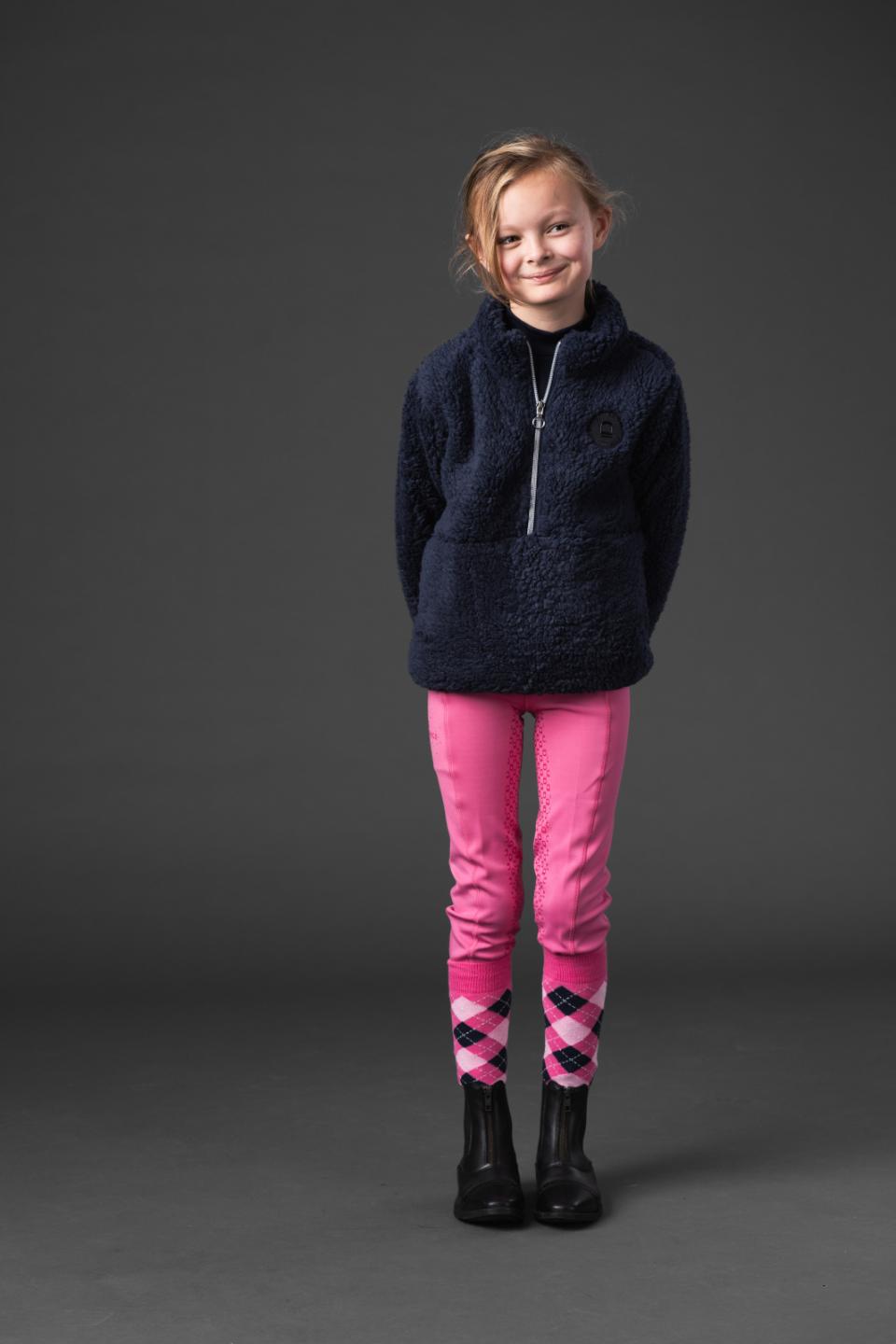 Equipage Veronika teddy med halv lynlås til børn