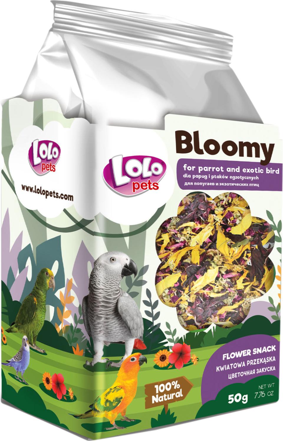 Bloomy Flower snack til papegøjer og eksotiske fugle