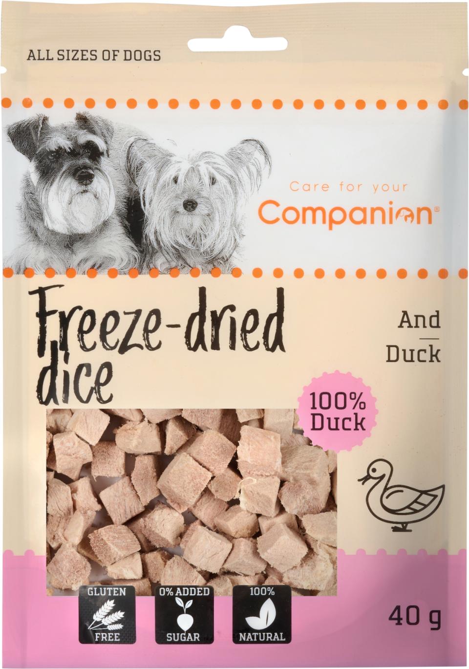 Companion Freeze-dried dice, and