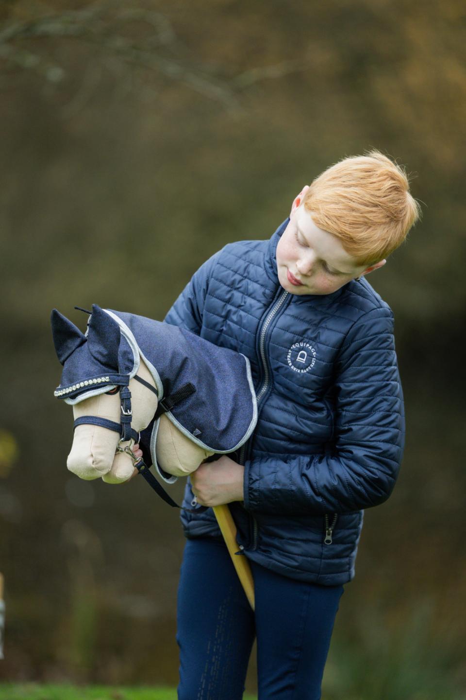 My Hobby Horse-dækken og hut, navy glitter