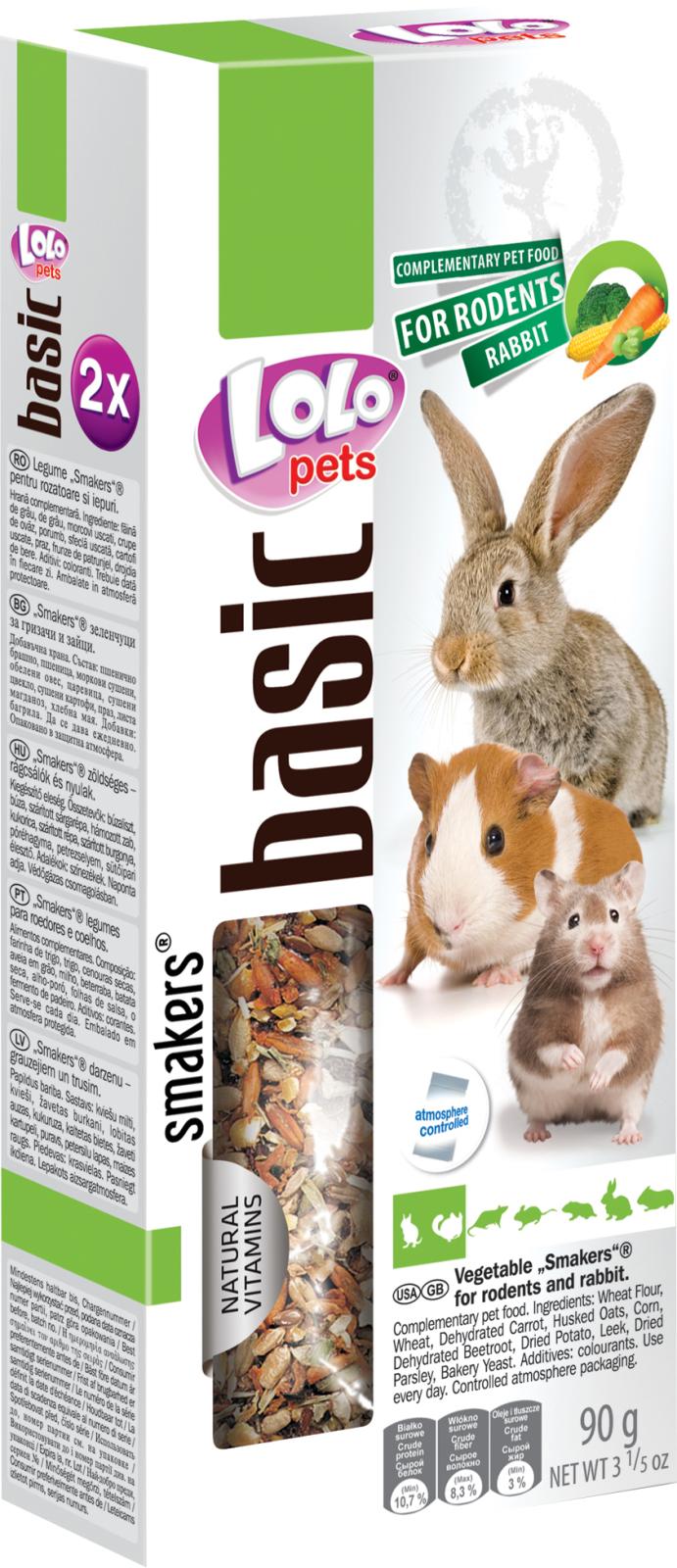 Lolo Pets Frøstænger gnaver/Kanin m. grøntsager