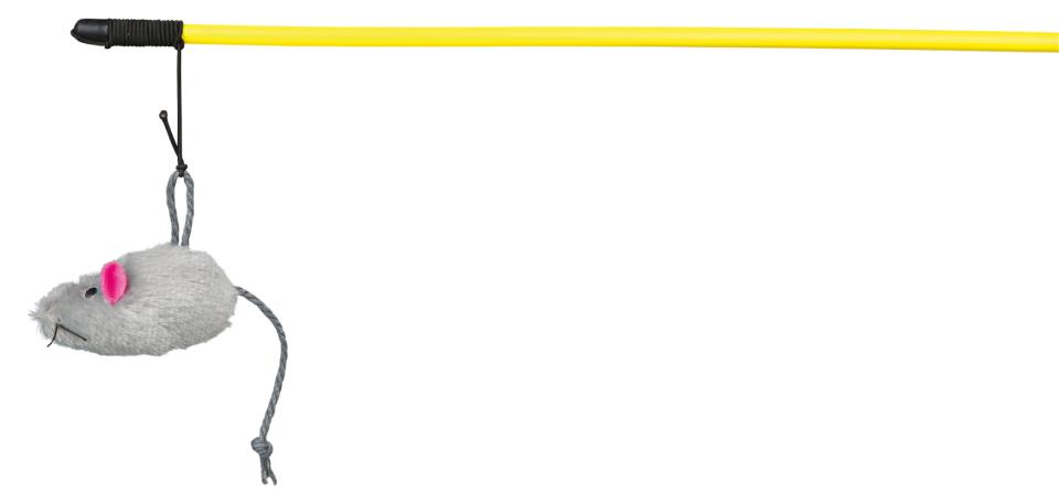 Fiskestang med pelsmus