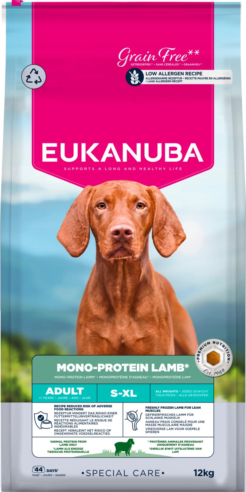 Eukanuba Special Care Adult All Breeds Mono-Protein Lamm