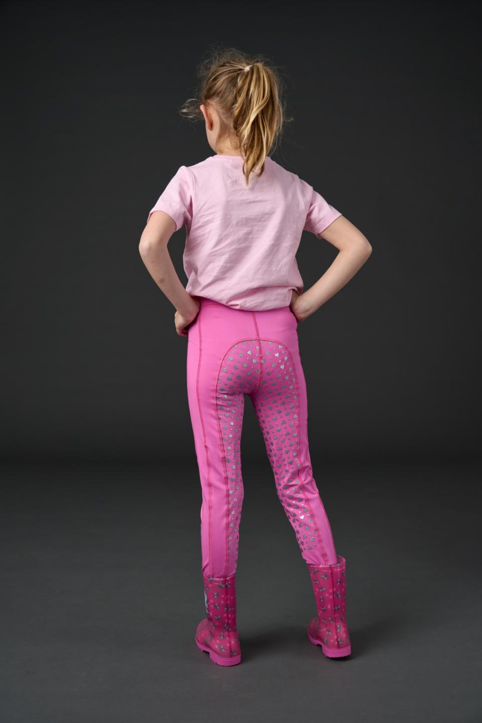 Equipage Molly Heart glitter ridetights med fullgrip
