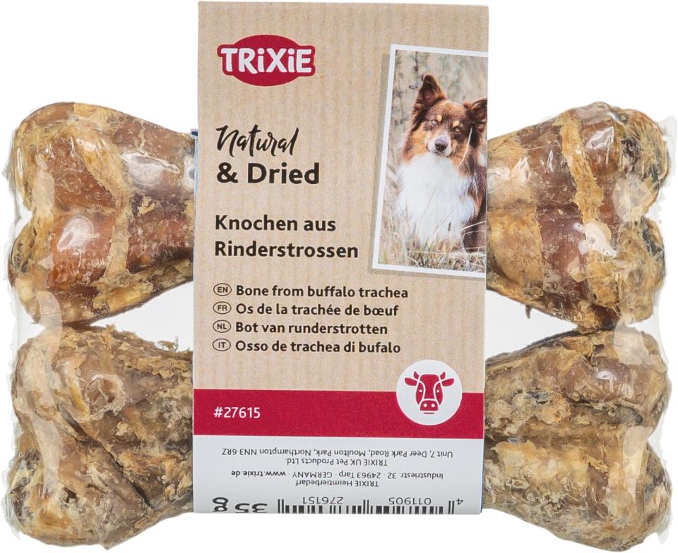 Tyggeben, lavet af luftrør fra kreatur