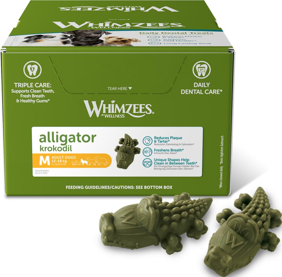 Whimzees Alligator Dental Stick M til mellemstore hunde
