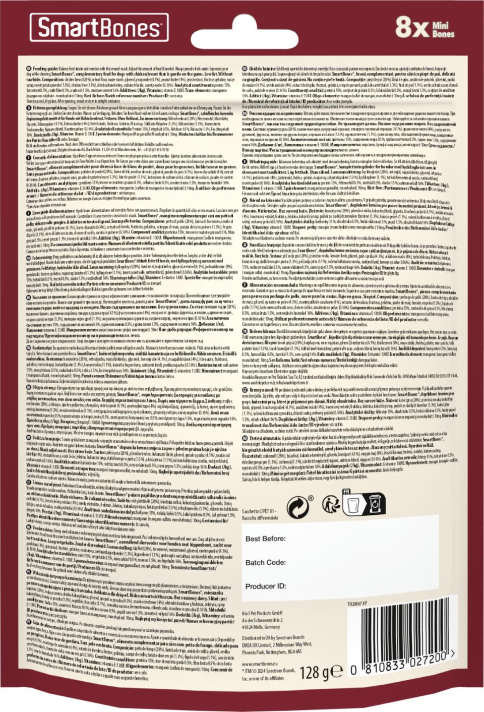 SmartBones Peanut butter Bones Mini