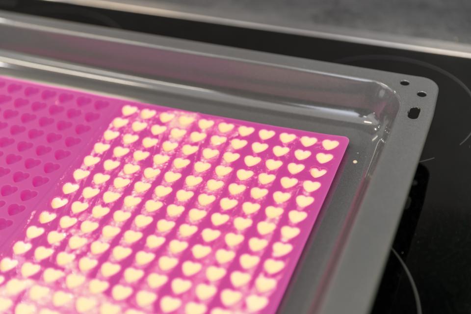 Bagemåtte i silicone, hjerter