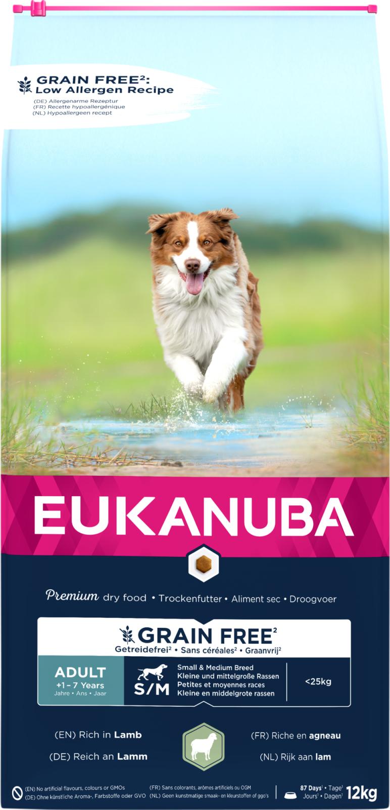 EUKANUBA Adult Small/Medium Grainfree lam