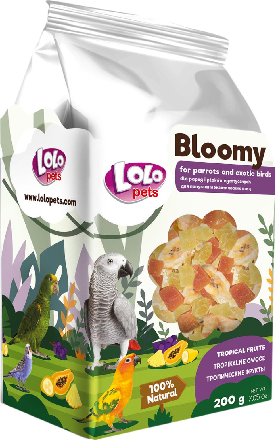 Bloomy Tropical fruits til eksotiske fugle