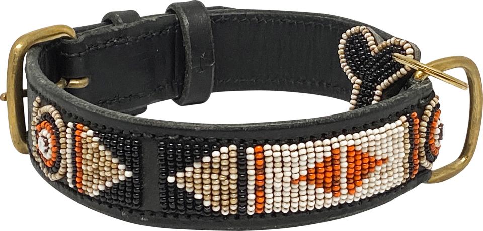 Kampuni håndlavet hundehalsbånd Swahili Antique
