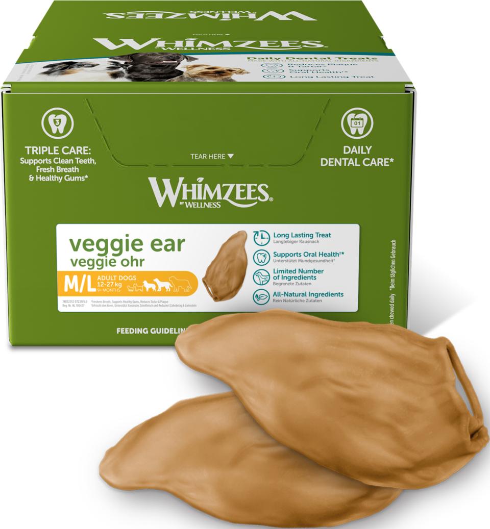 Whimzees Veggie Ear til mellemstore og store hunde