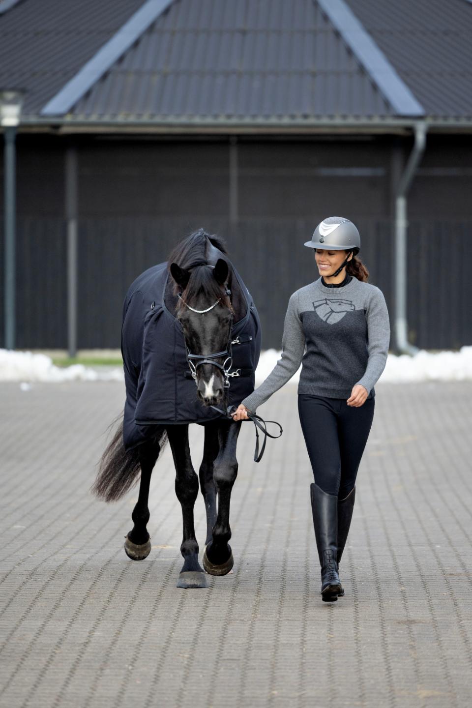 One K Avancé-ridhjälm - Glitter silver