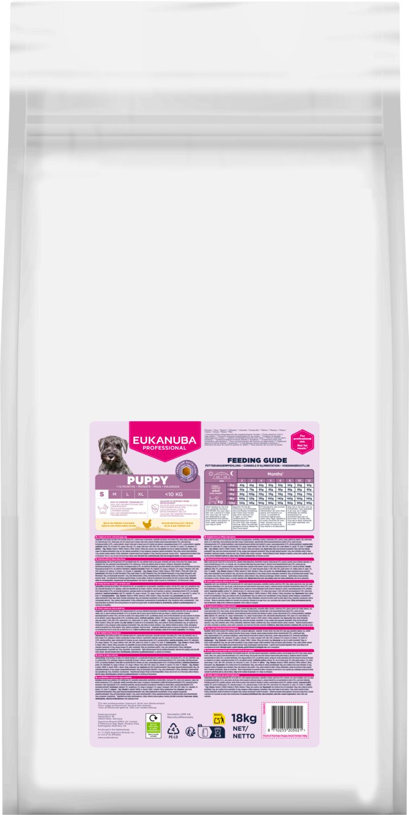 EUKANUBA PRO Puppy Small Breed kylling