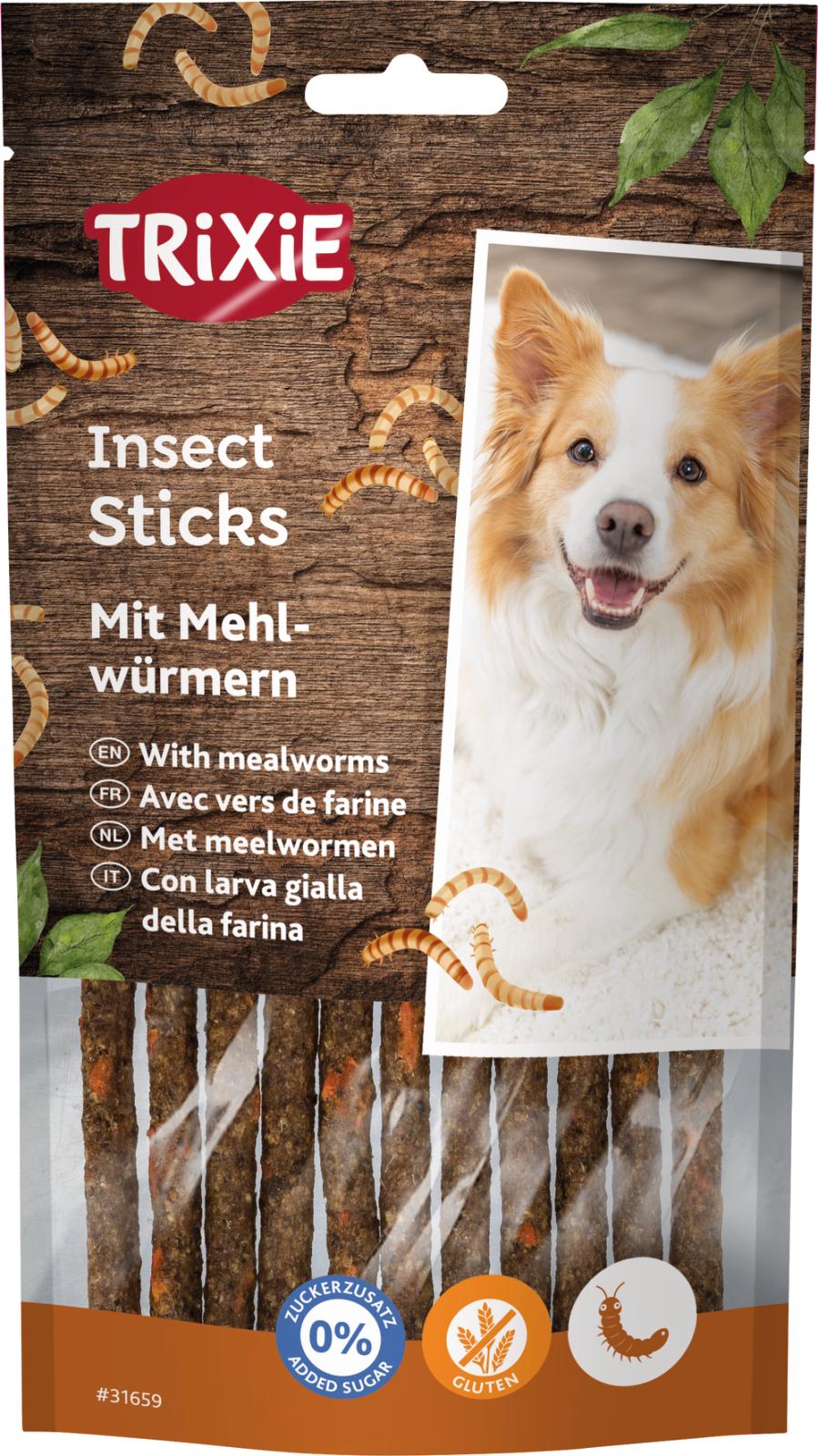 Insect Sticks with mealworms