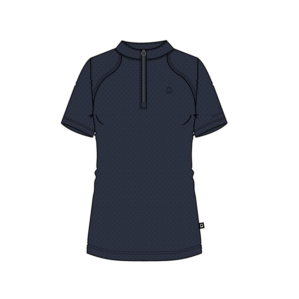 Equipage Hasty Half-zip Reitbluse mit kurzen Ärmeln