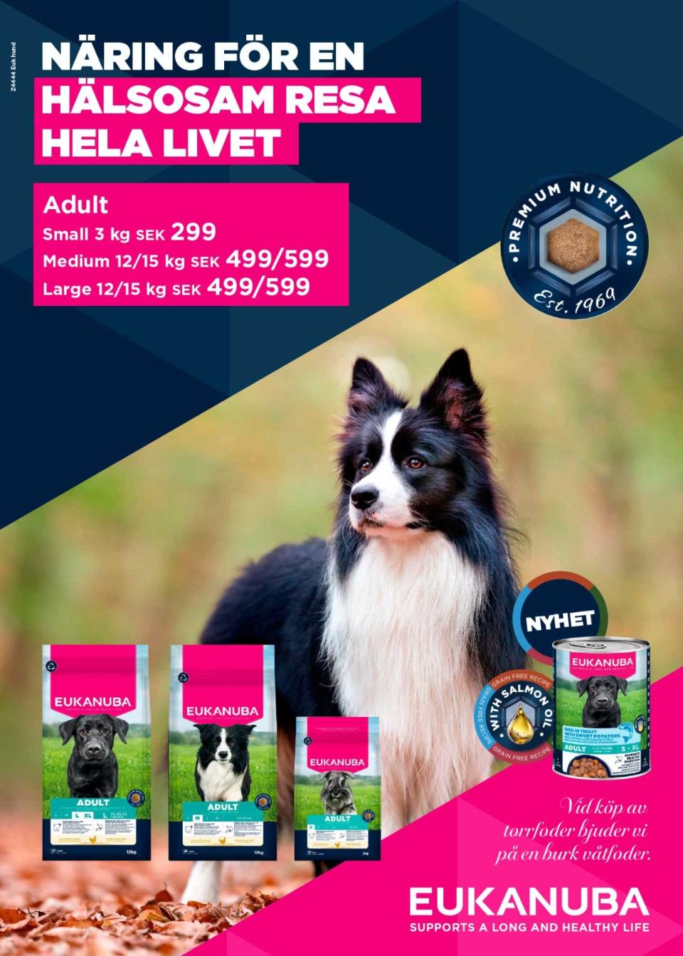 Eukanuba plakat Hund (svensk)