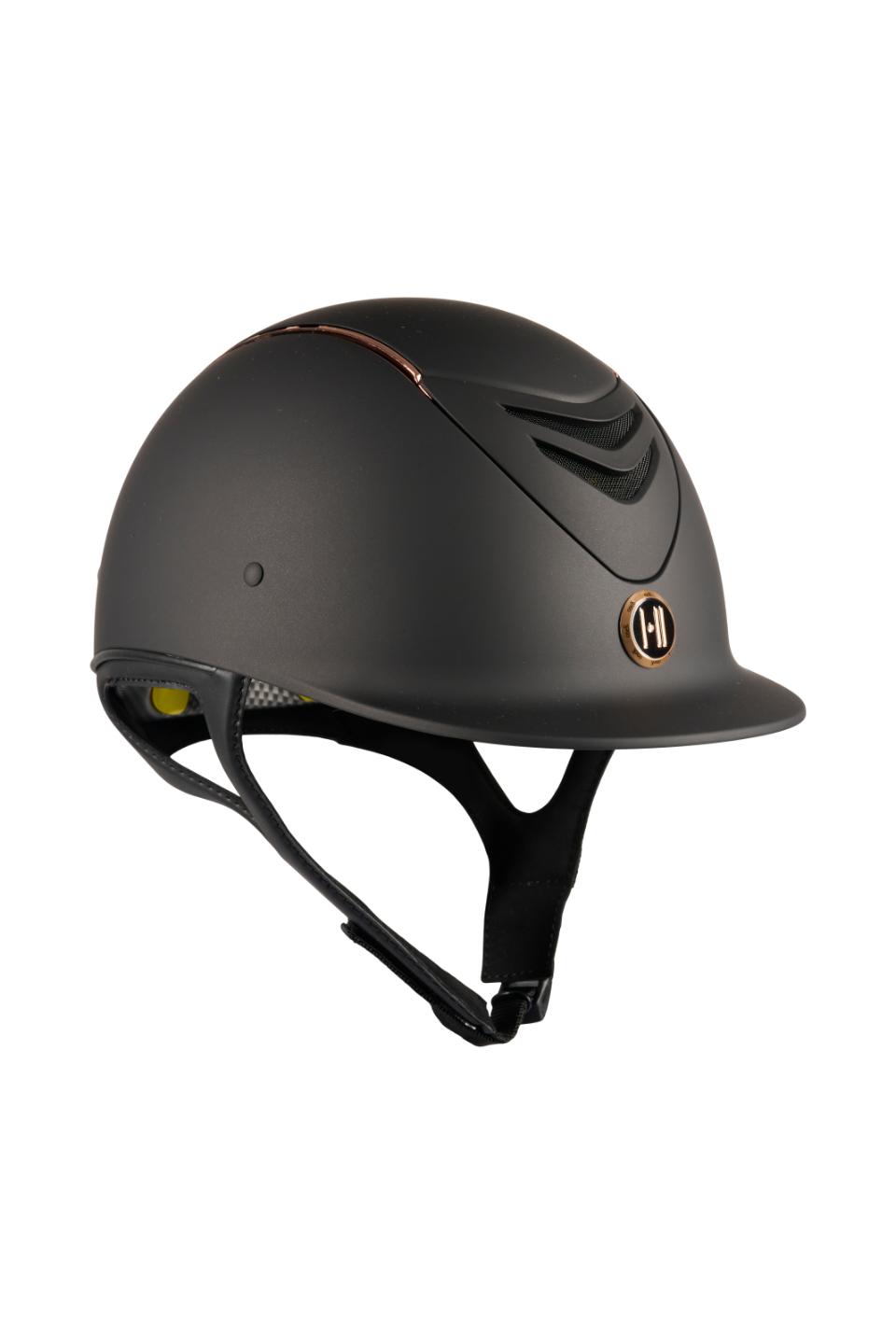 One K MIPS Defender ridehjelm - matt topp, rosegold pipe