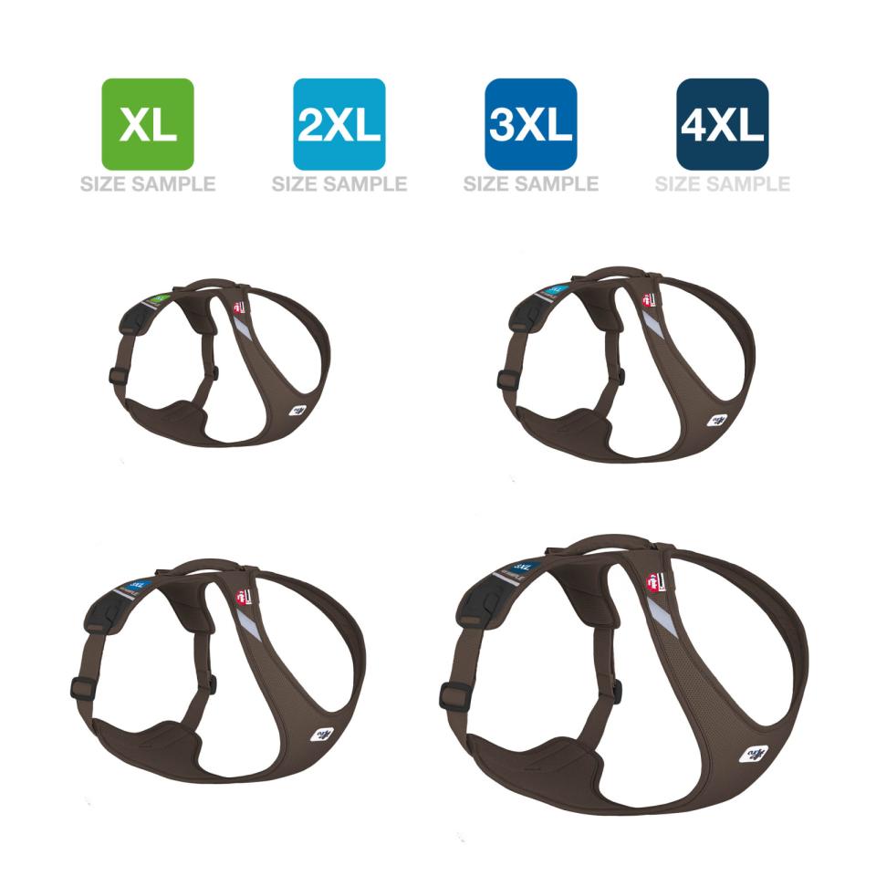 Curli Belka Comfort V2 sele, størrelsessæt XL til 4XL