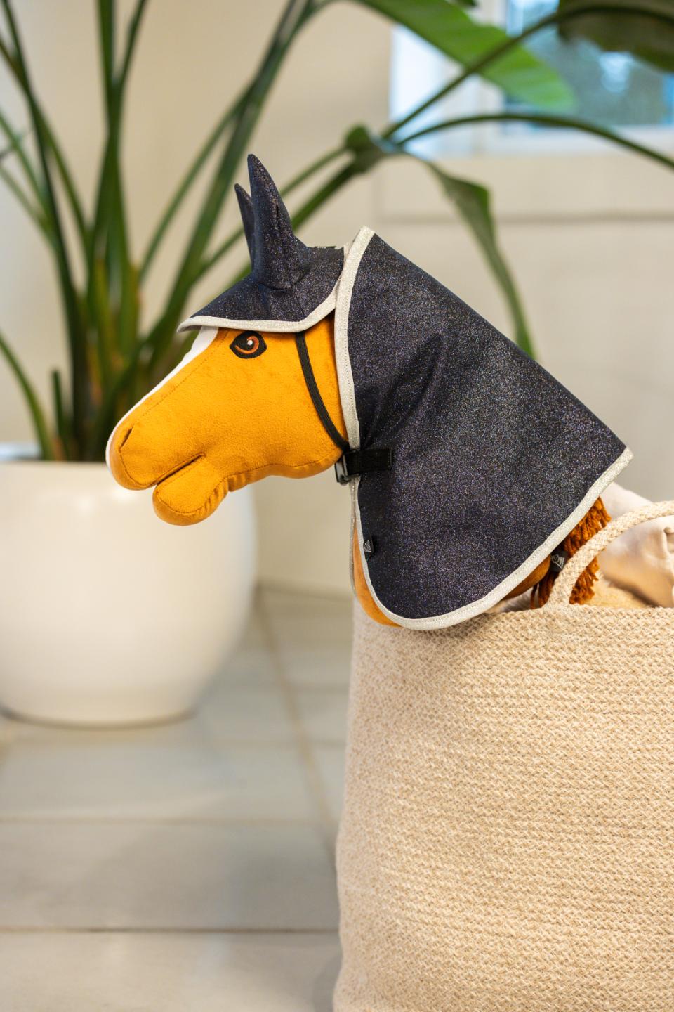My Hobby Horse-dækken og hut, navy glitter