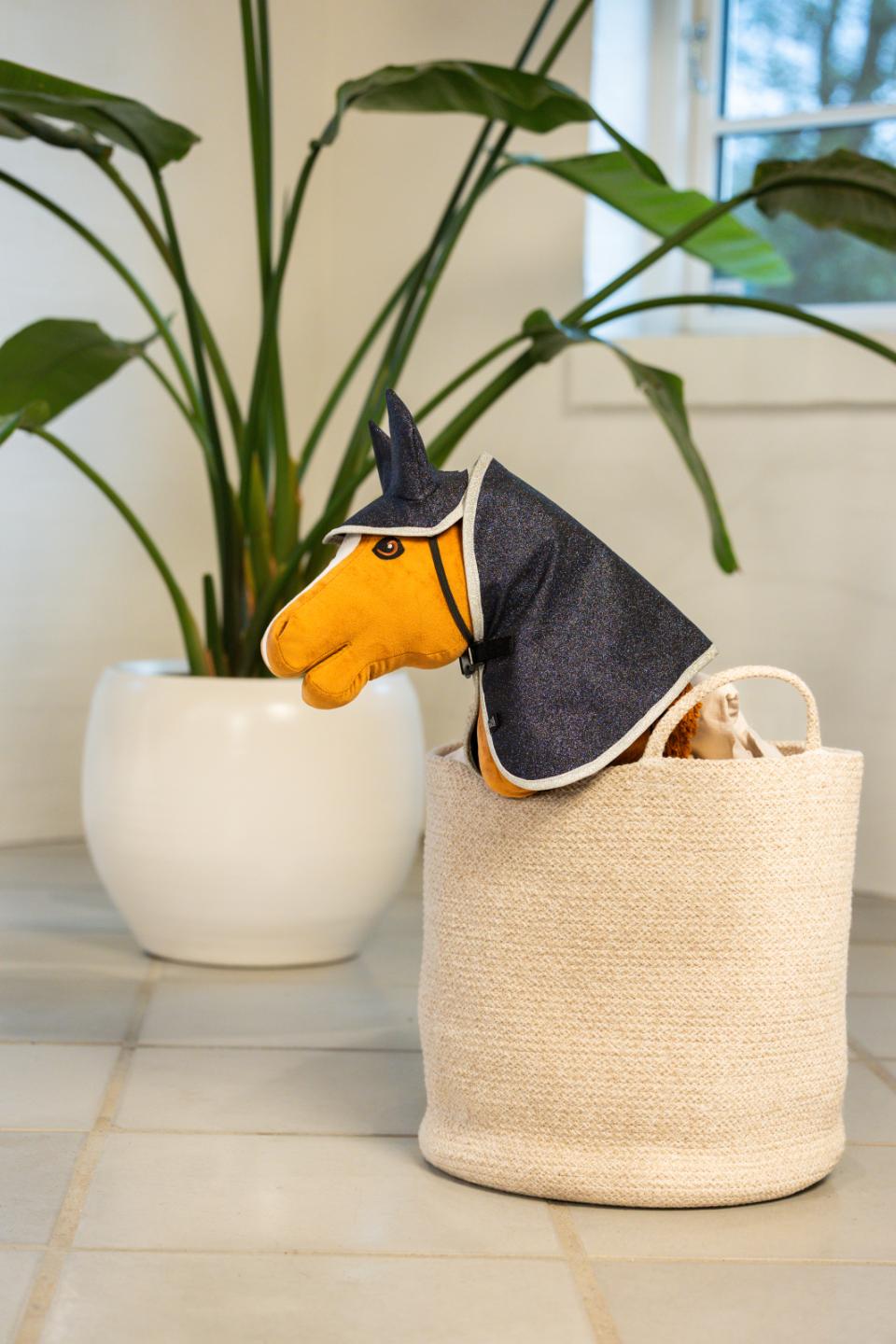 My Hobby Horse-dækken og hut, navy glitter