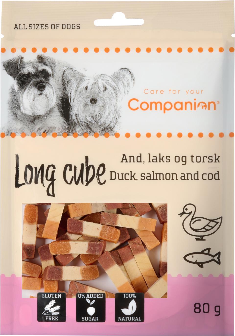 Companion Long Cube, anka, lax och torsk