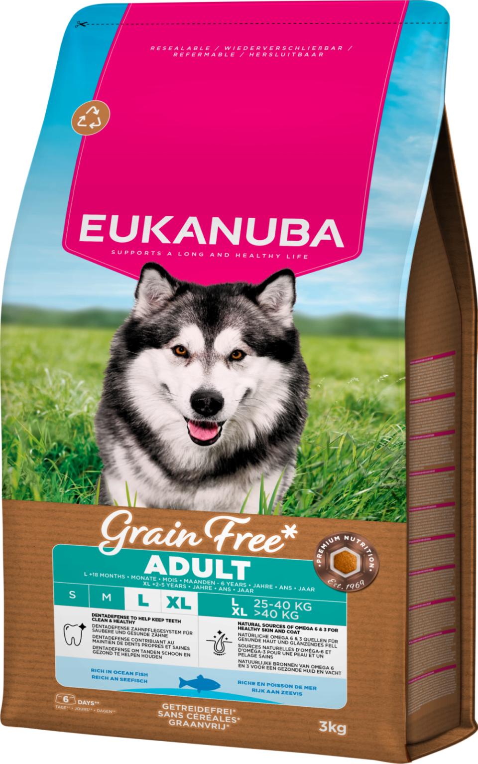 EUKANUBA Adult Large Breed Grainfree Havsfisk