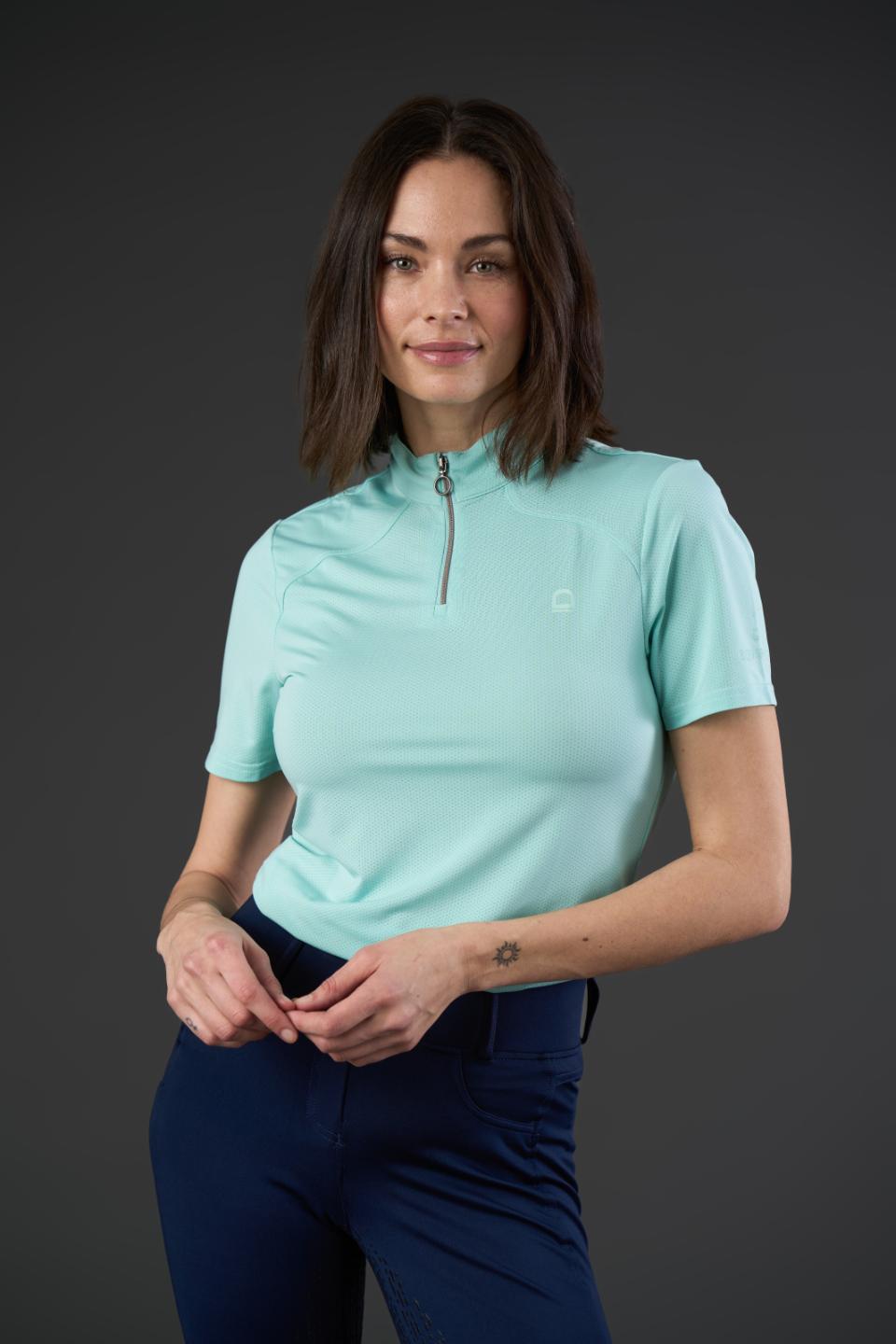 Equipage Hasty kurzärmelige Reitbluse mit Half-Zip