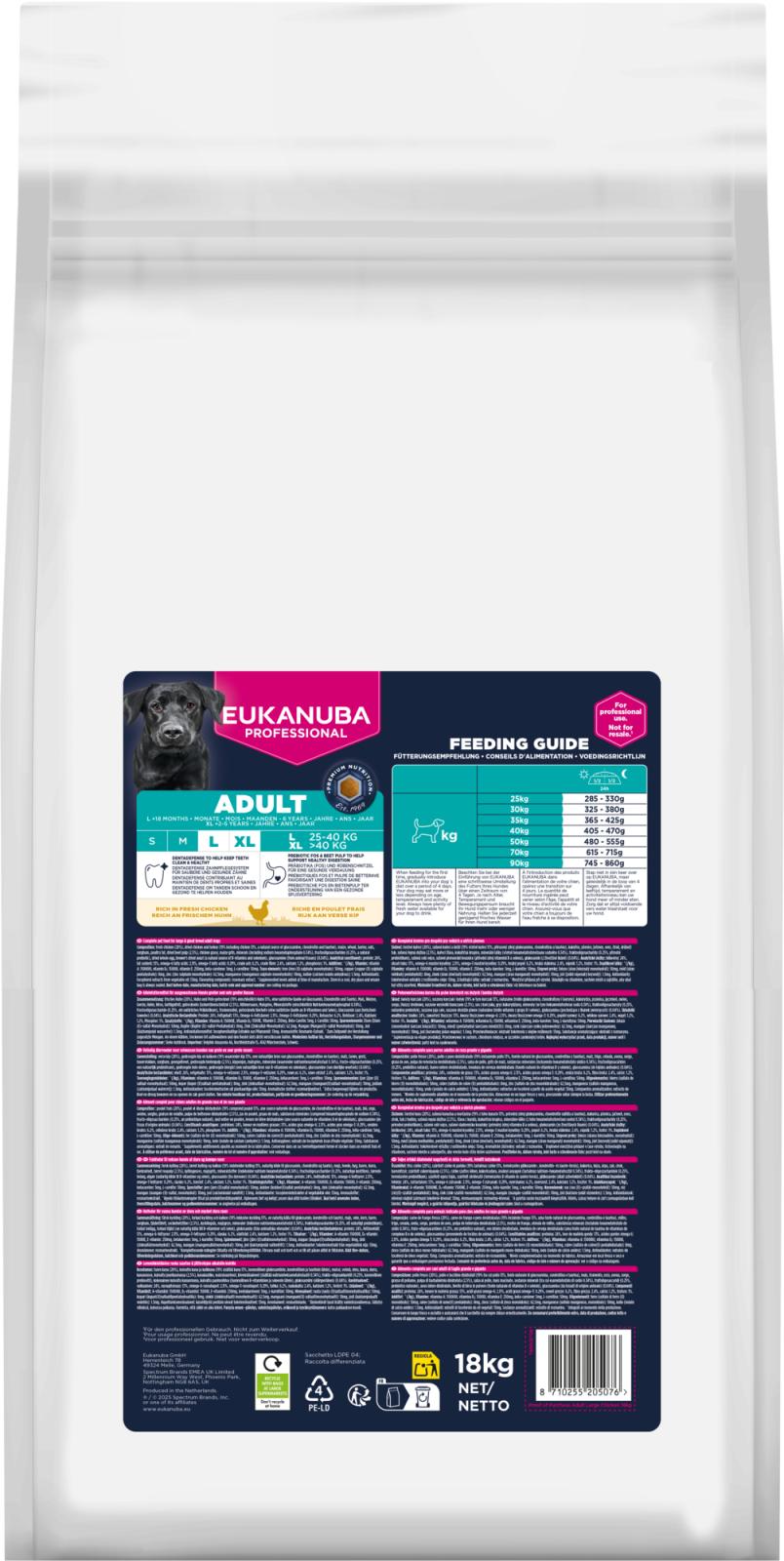 EUKANUBA PRO Adult Large Breed kylling