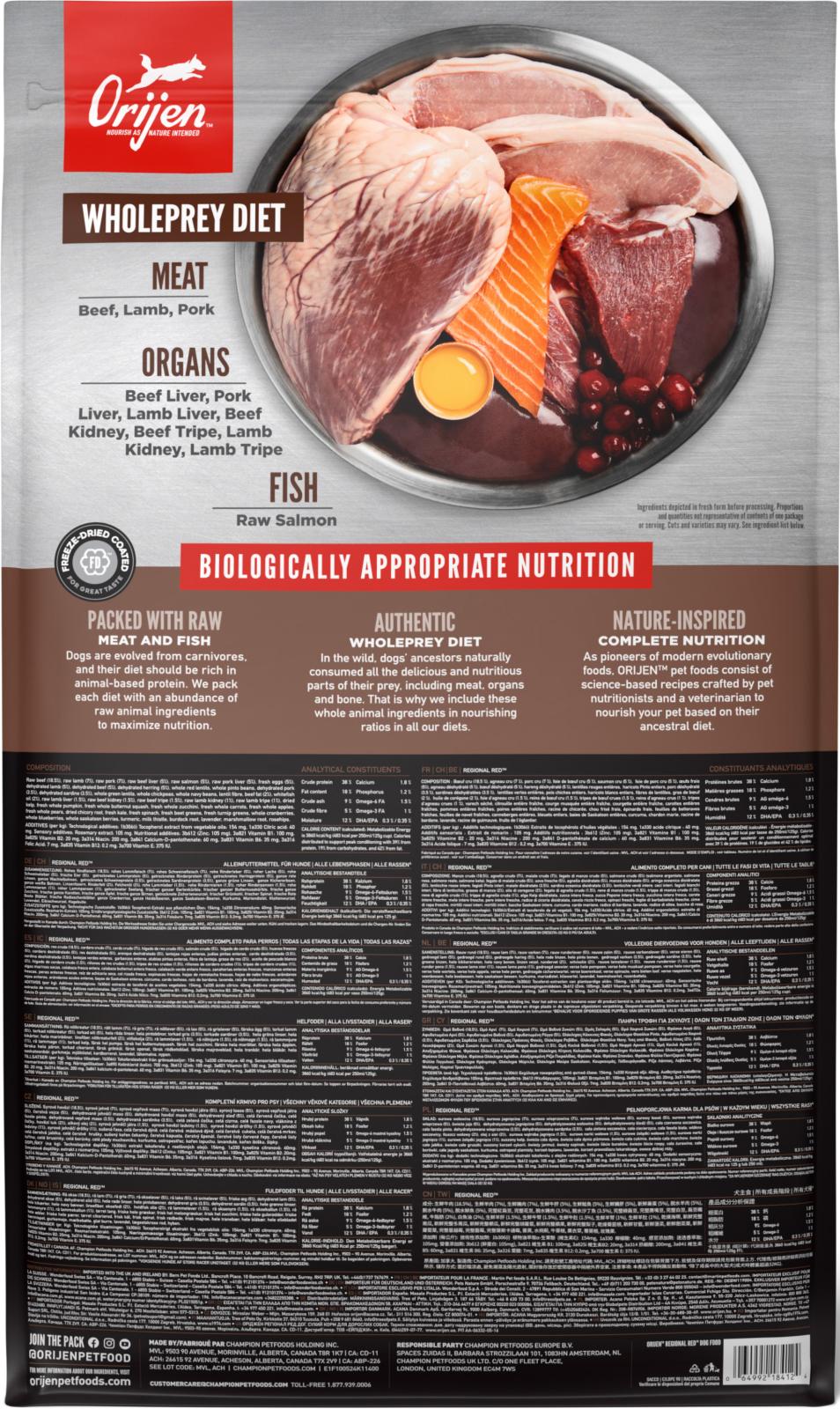 ORIJEN DOG Regional Red