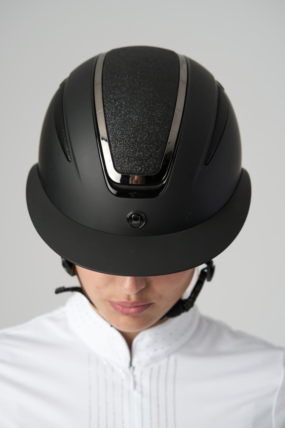 Equipage Guardian ridehjelm, Mat, Glitter top