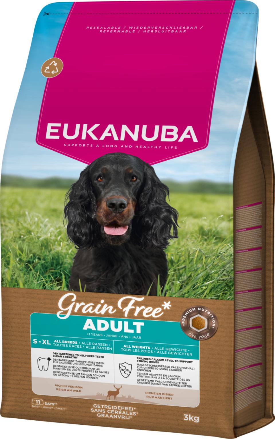 EUKANUBA Adult All Breed Grainfree Hjort