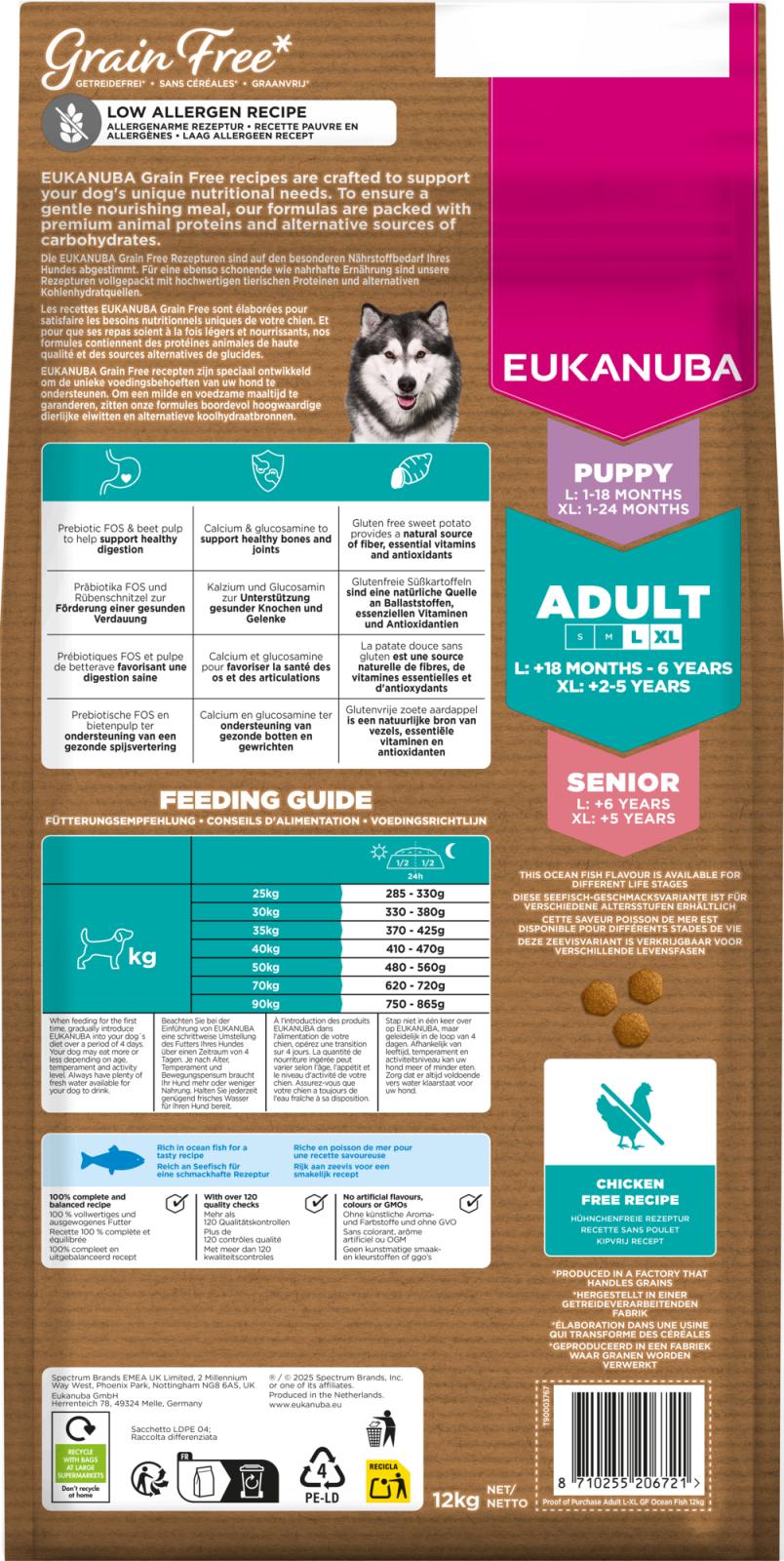 EUKANUBA Adult Large Breed Grainfree Havsfisk