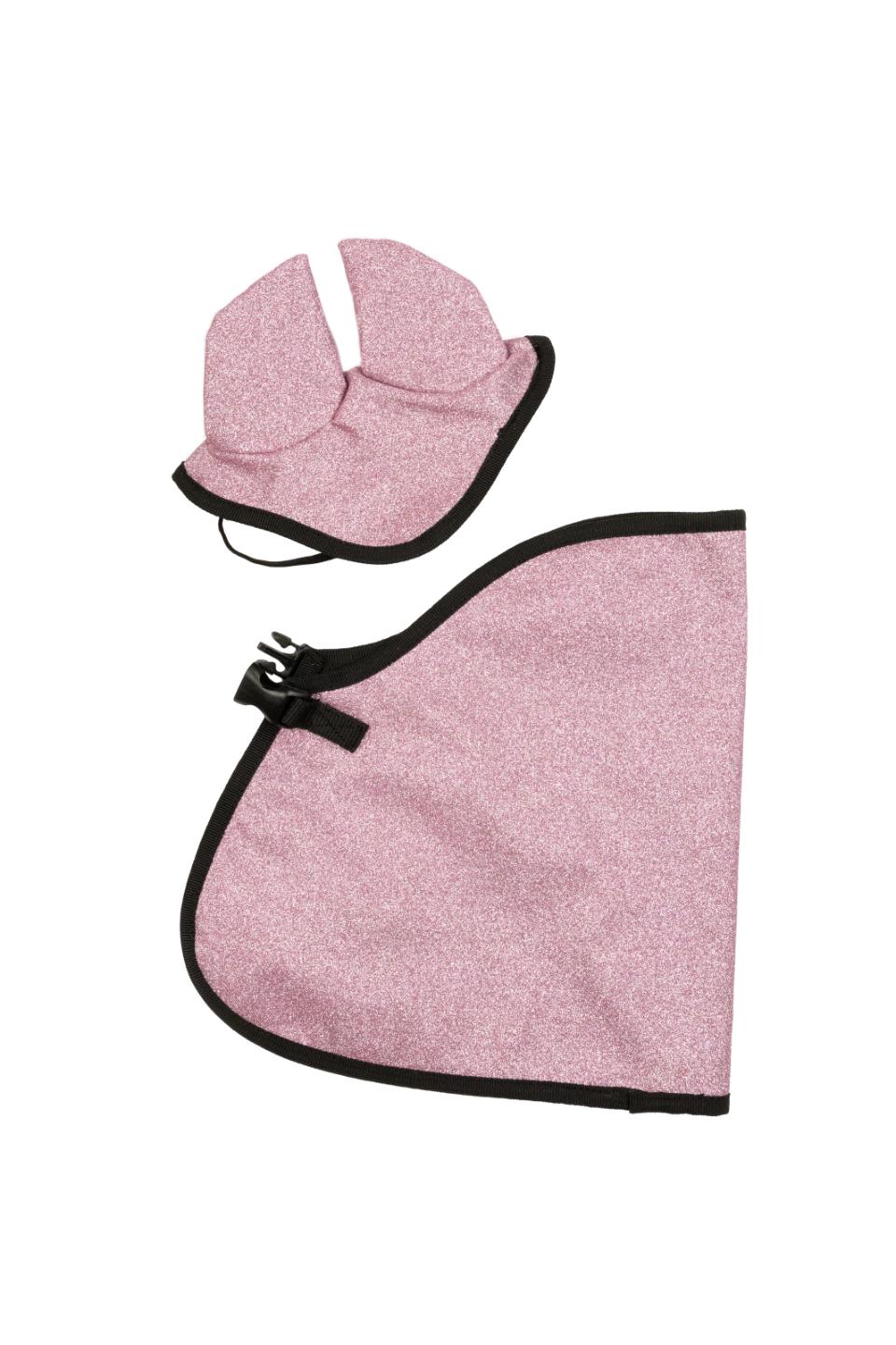My Hobby Horse Blanket & Ear Bonnet, pink glitter