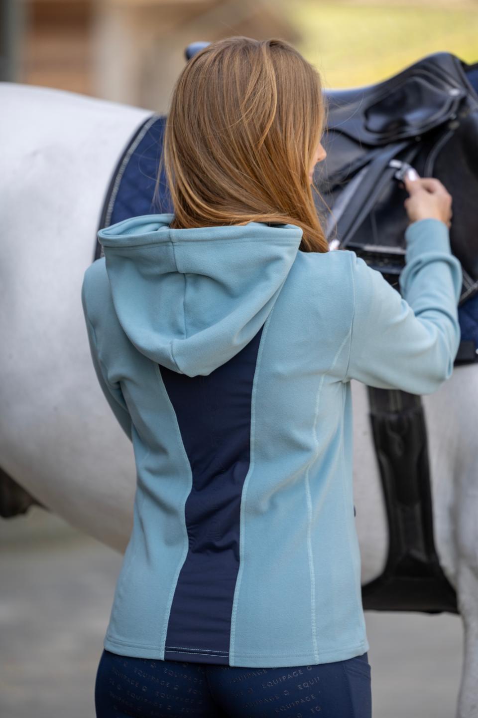 Equipage Abigail huvtröja med dragkedja