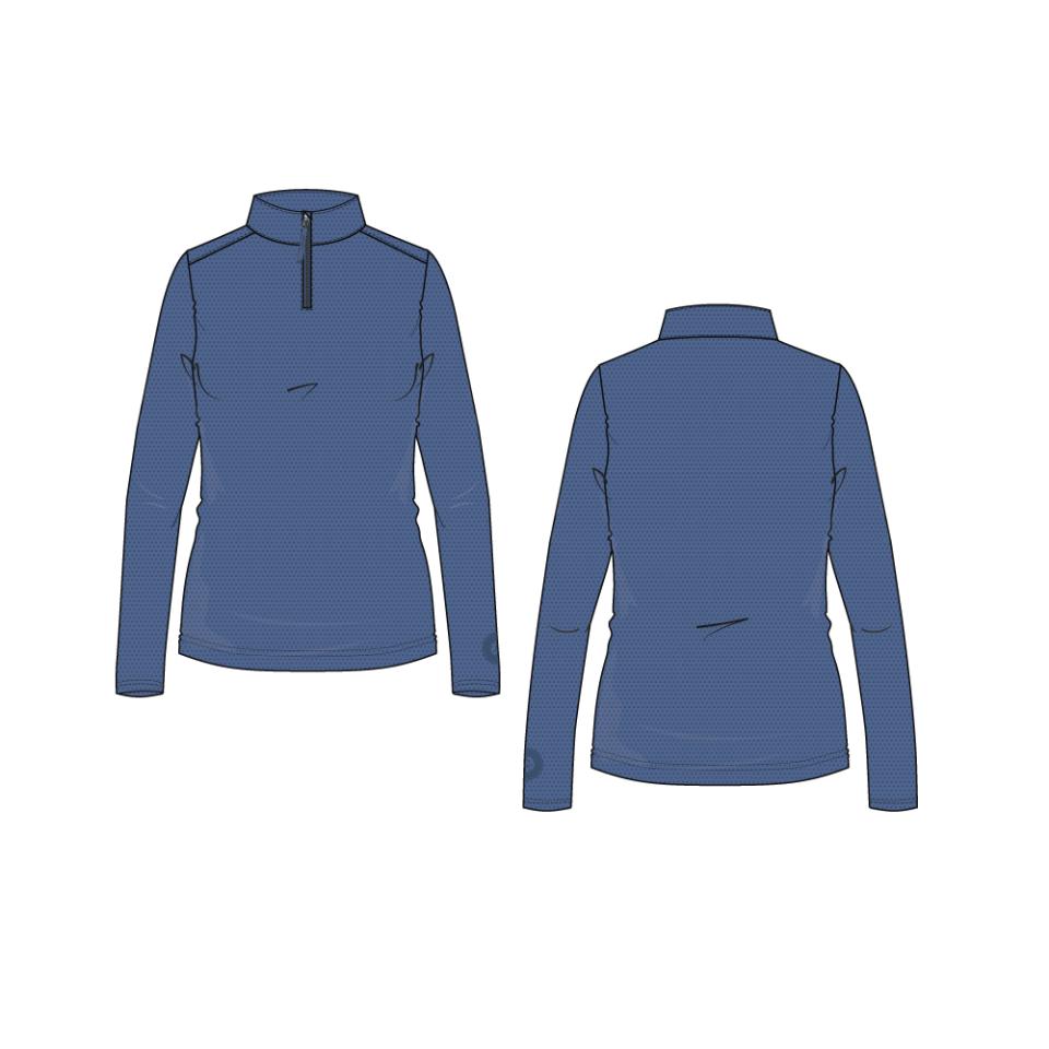 Equipage Scarlet langærmet half-zip rideshirt