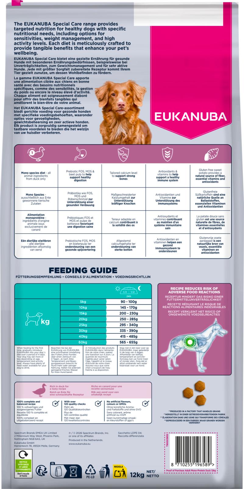 Eukanuba Special Care Adult All Breeds Mono-Protein Anka