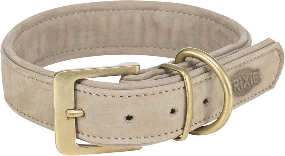 Trixie Pure hundehalsbånd, læder ekstra bred