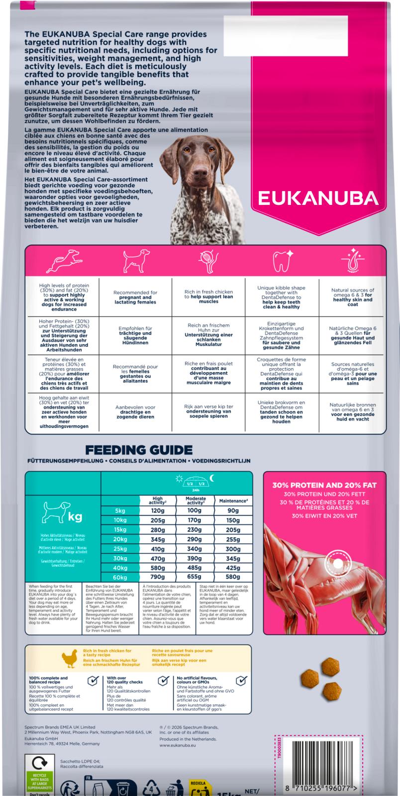 EUKANUBA Special Care Adult, Working & Endurance