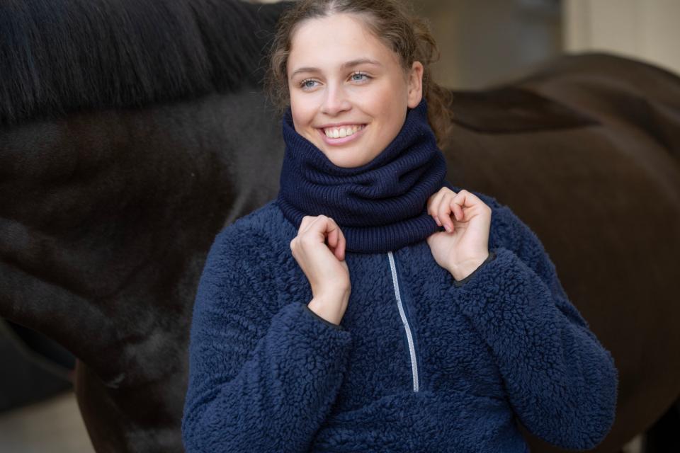 Equipage Vainy strikket halsvarmer med pyntesten