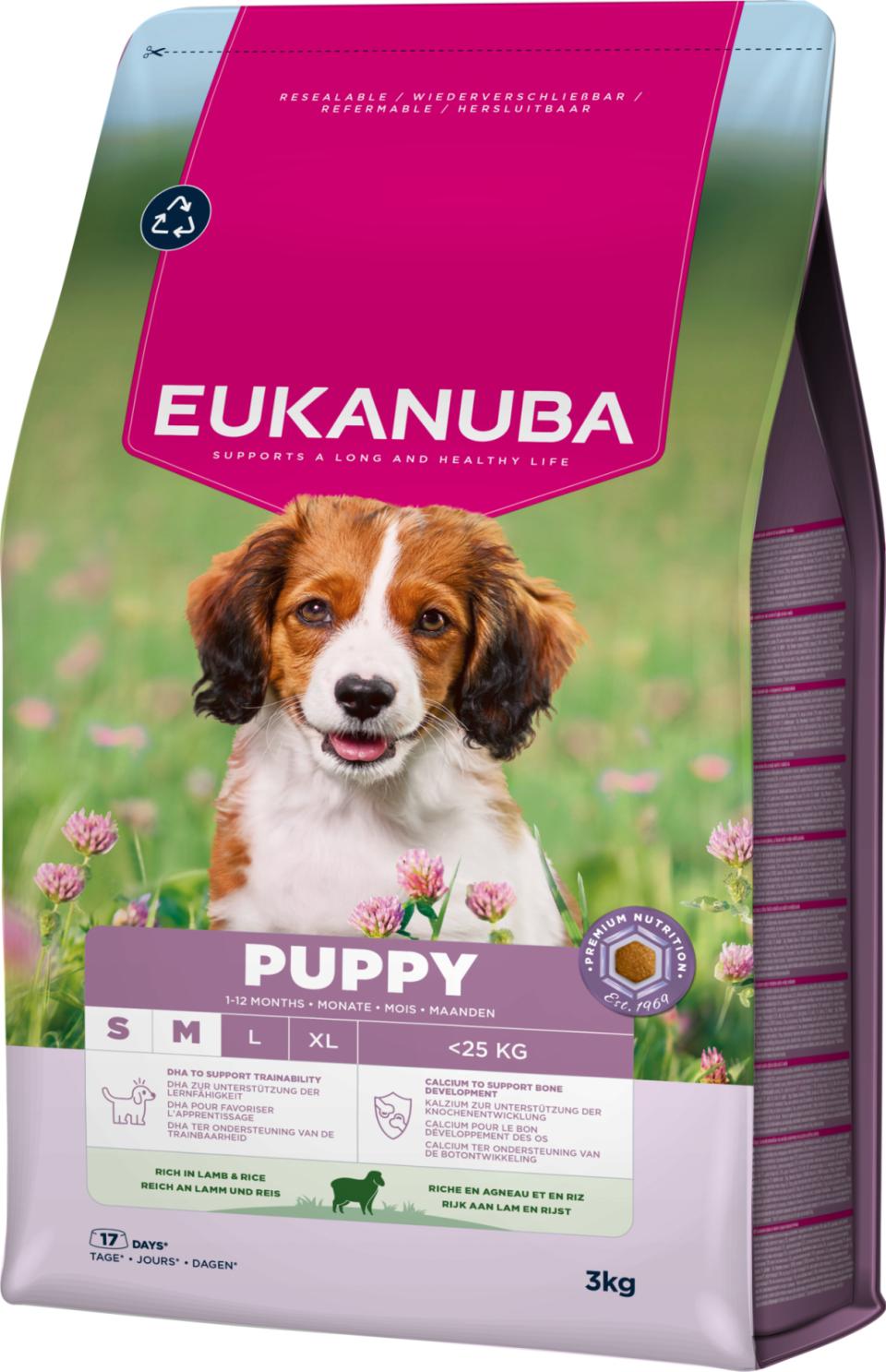 EUKANUBA Puppy Small/medium Breed Lam & Ris